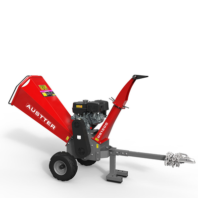 Forest Gasoline Engine Wood Chipper Forestry Machinery Supplier 15HP Golden Farms Automatic Shredder CE Approved Branch Chipper