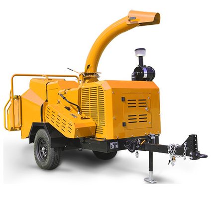 Factory mobile diesel type small wood chipper machine garden chipper wood shredder for sale