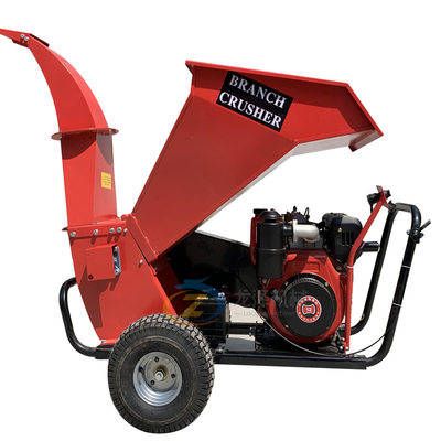 Cutting scrap forestry wood log shredder wood machine for sale, garden wood chipper gasoline engine