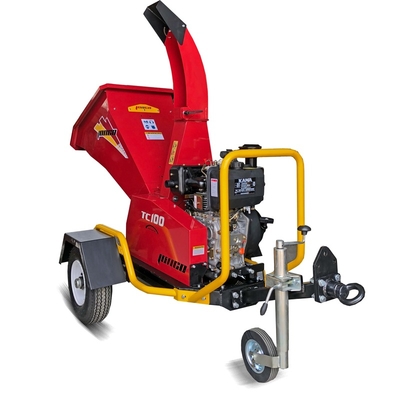 Farms CE Certificated 12hp Diesel Engine Towable Drum Wood Chipper Shredder